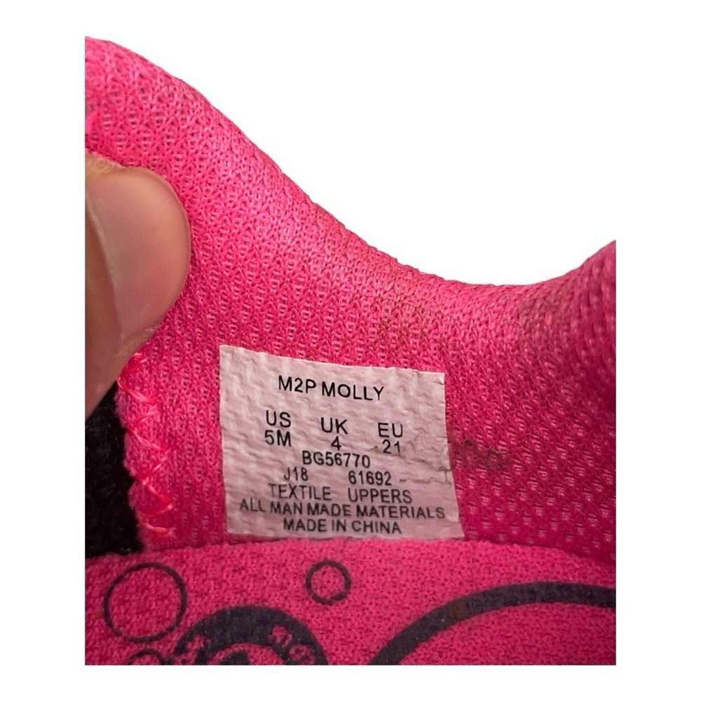 Stride Rite Navy and Pink Kids Sneakers size 5M - Picture 3 of 9